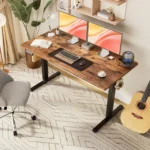 JHK Electric Standing Desk Height Adjustable 55x24 Inch Computer Desk Workstation Ergonomic Work Table for Home Office