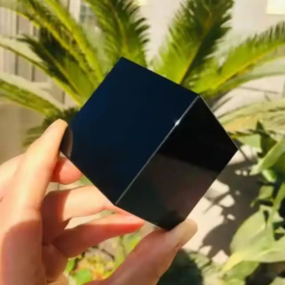 Natural Black Obsidian Cube Hexahedron Crystal Stone Meditation Yoga Balancing Desktop Paperweight Natural Black Obsidian Cube Hexahedron Crystal Stone Meditation Yoga Balancing Desktop Paperweight Home Office Decor