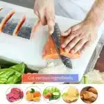 XITUO Kitchen Knife Set 15PCS With Wooden Block,Laser Damascus Pattern Steel Professional Chef Knife,With Scissor Sharpening