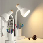Nordic Creative Table Lamp Fashion Pen Holder Art Simple LED Lights/Office Eye Protection Reading&Living Room Bedroom