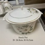 Bone China Dinnerware, Household Ceramic Rice Bowl, Deep Dishes, Soup Pots, Steak Flat Plate, Delicate Floral Tableware