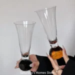 Creative Crystal Glass Glasses Cocktail Goblet Glass Cup Colorful Ball Champagne Glass Cold Drink Cup Juice Cup Beverage Cup