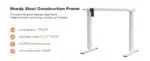 JHK Electric Standing Desk Height Adjustable 40x24 Inch Stand Up Sit Stand Computer Desk Workstation Ergonomic Work Table
