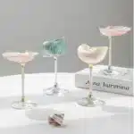 Creativity Shell Wine Glass Conch Cup Design Niche Cocktail Glass Goblet Martini Glasses Wedding Drinking Stemware Gift