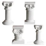 Roman Column Statue Resin Sculptures Nordic Sculpture Vintage Figurines Home Decor Resin Mini Craft Office Decor Room