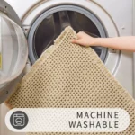 Polyester-cotton Waffle Bath Mat Bathroom Door Mat Anti-slip Foot Mats Water-absorbent, Quick-drying Floor Towel Anti-slip