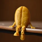 3D Printing Coffee Bean Desktop Decoration PLA Eco-Friendly Coffee Ornament For Home Office Cafe Desk Decor Gift For Coffee