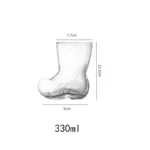 Creative Glass Boots Beer Glass Personalized Shoes Mugs Juice Cocktail Glass Whiskey Wate Mug Coffee Latte Cups Water