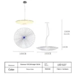 Handcrafted wabi sabi pendant light in a cozy living room