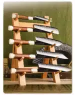 Grandsharp Kitchen Knife Set 3 Layer Composite Steel PM204 Steel Core Wood Handle Professional Chef Knives Collection 1 to 5
