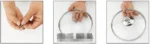 Pot Cover Tempered Glass Round Frying Pan Cover Visible Vertical Lid Pot Lid Cookware Parts Kitchen Accessories 20-30cm – in
