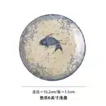 Beauty Ceramic Dinner Plate Flower Bird Japanese Pan Table Decoration Cute Bread Dessert Plates Sushi Dishes Tea Trays for