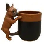 Funny Animal Shaped Tea Cup, Retro Resin Dachshund Mug,Unique Stainless Steel Coffee-Cup Resin Art Desktop Ornament – styled