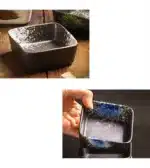 Shallow Square Ceramic Sauce Bowl Colors Soy Vinegar Dish Meals Plate Japanese Table Tableware Hot Pot Barbecue Sushi Dishes