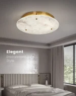 Modern natural marble ceiling lamp luxury home decoration room ceiling chandelier Nordic bedroom dining room Corridor