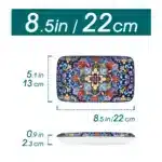 vancasso 6/12 Piece Porcelain Rectangular Serving Plates Bohemian 8.5inch Dinner Plates Set for Beef/Food/Noodles/Pasta 6