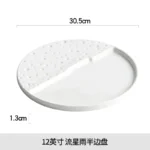 Creative Dishes Tableware Plates for Food Ceramics Tray for Decoration Dish Dinner Dinnerware Decorative Kitchen Dining Bar