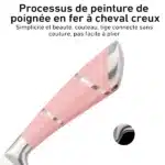 ZENG 9PCS Kitchen Knife Set Stainless Steel Hollow Handle Sharp Meat Cutting Cooking Knife Scissors Bread Knife Fruit Peeler