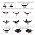 Goodwin Cotton Hammock, Brazilian Double Hammock, Soft Comfortable Fabric Canvas Hammock for Patio, Porch, Garden and