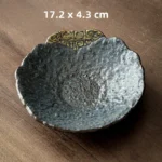 Retro Japanese Ceramic Pot Bearing Holder Japanese Dry Brew Table Tea Tray Fruit Snack Plate Tableware - Image 6