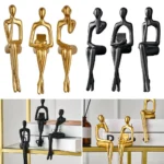 Abstract Desktop Character Ornaments High Quality Resin Abstract Thinker Sculpture Nordic Style Modern Home Office Decor