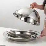 Big Dinner Dessert Plate with Lid Salad Plate Dinnerware seafood lobster Serving Dish Round Plate with Dome Cover Steak tray