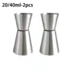 20/40ml Cocktail Bar Stainless Steel Jigger Double Spirit Measuring Cup For Home Bar Party Club Accessories Barware Tools
