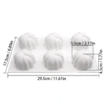 6 cell Tomato Silicone Cake Mold Halloween Pumpkin Chocolate Mousse Ice Cream Jelly Pudding Dessert Bakeware Pan Decorating Tool - Image 5