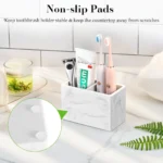Luxspire Toothbrush Holder Fast Drying Tooth Brush Holder for Bathroom Diatomite Electric ToothBrush Toothpaste Organizer