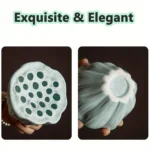 1pc Lotus Ceramic Vase Flower Pot Planter Water Pot Buddhist Mood Tea Set Waterproof Floral Arranging Pot for Home Office