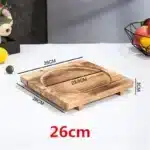 Wood Pot Holder Wooden Trivets Bowl Trivet Hot Stone pot Mat Korean Dolsot Plate Base Placemat Bibimbap Coaster Pan Dish