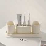 Bathroom Lotion Bottle Toothbrush Holder Tray Toiletry European Home Bathroom Products Hotel Electric Toothbrush Shelf