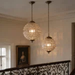Vintage Crystal Pendant Light Luxury Copper Chandelier for Living Room Villa Dining Room Home Decoration Hanging Lamp