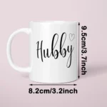 1Pcs Hubby/Wifey Mug Wedding Gift Couple's Accessories Coffee Cup Home Desktop Decoration Engagement Bride Groom Supplies Mr