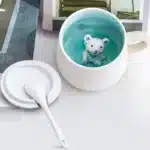 Creative Ceramic Coffee Mug with Lid and Spoon Cute Cartoon Three-dimensional Kawaii Animal Milk Cup Couple Gift Water Cup