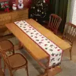 Christmas Table Runner Christmas Decoration Tablecloth Table Setting Dining Vintage Wedding Family Party Placemat Table