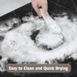 Stone Texture Diatomite Bath Mat Fast-Drying Water-Absorbent Rug for Bathroom Home Use – top view