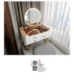 Modern dressing table with storage for makeup and jewelry - Goldoma luxury furniture