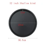 6 to 12inch Premium Non-Stick Pizza Pan Bakeware Carbon Steel Pizza Plate Round Deep Dish Pizza Pan Tray Mold Mould Baking Tools - Image 20