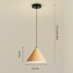 Nordic Wood Pendant Lights Modern Hanging Lamp Shade Kitchen Living Room Indoor Lighting Fixtures E27 Loft Vintage