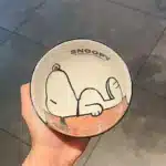 Snoopy 4 Pieces Ceramic Bowl Set 2025 New Style Under Glaze Color Cute Cartoon Pattern Home Noodle Rice Tableware For Kids