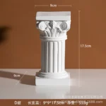 Roman Column Statue Resin Sculptures Nordic Sculpture Vintage Figurines Home Decor Resin Mini Craft Office Decor Room