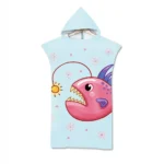 Marine Animal Beach Bath Towel Microfiber Quick Dry Large Hooded Cloak Wetsuit Adult Cartoon Poncho Bathrobe for Swim Surf Towel - Image 62