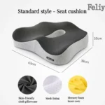 Memory Foam Office Chair Cushion Car Seat Support Pads Buttocks Pillow Massage Hips Orthopedic Pillow Coccyx Pain Relief