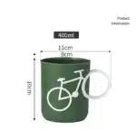1pc Bike-Shape Bathroom Food-Safe PP Cup Toothbrush Holder Mug Unbreakable And Reusable Gargle Cups Bathroom Mouthwash Mugs