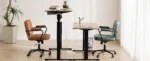 JHK Ergonomic Electric Standing Desk Height Adjustable Computer Desk Large Work PC Table Home Office Writing Gaming Desks