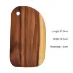 HEMU-Acacia Wood Bread Board, Wood Chopping Board, Western Style, Pizza, Sushi, Cutting Board, Cheese, Steak Tray, Wooden