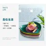 Creative Heart Ceramic Dinner Cooking Dishes Home Barbecue Salad Plate Oven Dessert Cake Plate Hotel Restaurant Tableware