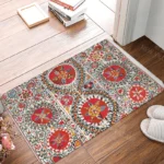 Anti-slip Bath Mat Bathroom Small Rug Shower Mat Home Decor Door Mat Kitchen Bedroom Entrance Room mats Morocco vintage