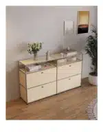Modern Module Living Room Cabinet Stainless Steel TV Cabinet Storage Combination Sideboard Chest of Drawers Customizable